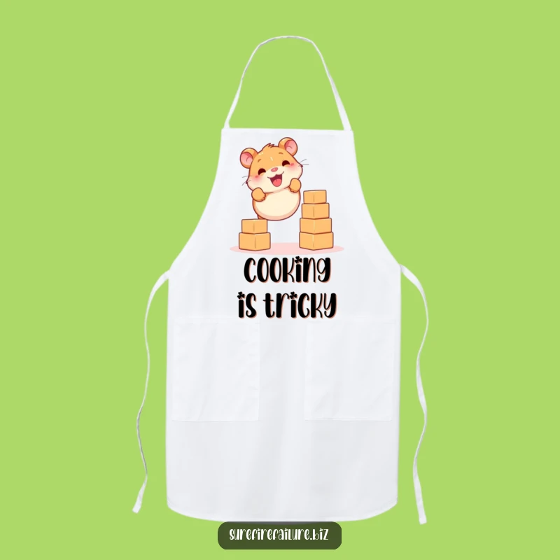 Funny Hamster Apron - Balancing Chef's Accessory, Humorous Gift
